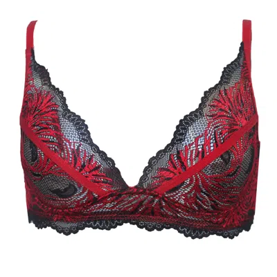 Carol Coelho Women's Black Pomegranate Love Lace Bralette