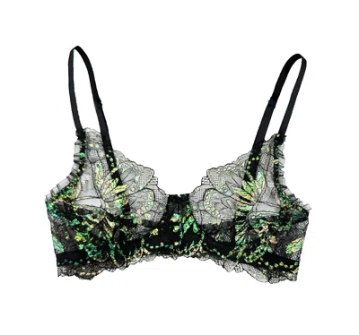 Carol Coelho Women's Black Psyche A-cup Exclusive Iridescent Bra