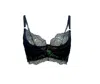 Carol Coelho Women's Black Psyche Underwire Draped Bra In Black