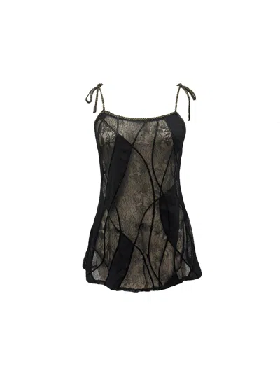 Carol Coelho Women's Lithos Black Embroidered Tunic