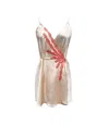 Carol Coelho Women's Neutrals Splash Silk & Viscose Wrap Nightie In Brown