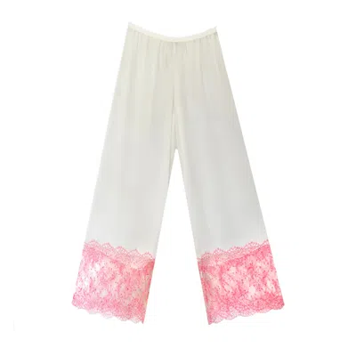 Carol Coelho Women's Orchid Chantilly Lace & Georgette Pantalons In Purple