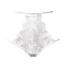 Carol Coelho Women's White Emancipation Chantilly Lace Cut Out Panty In White