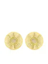 Carol Kauffmann 18k Yellow Gold Explosion Diamond Earrings In Gold