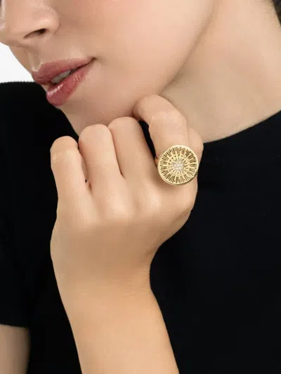 Carol Kauffmann Diamond Statement Ring In Gold