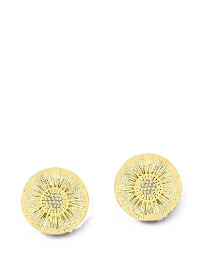 Carol Kauffmann Explosion Diamond Earrings In Gold