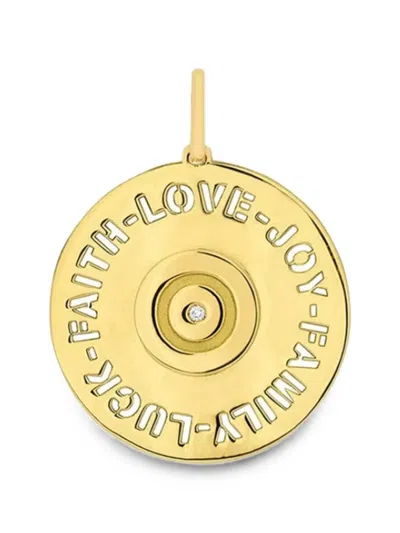 Carol Kauffmann Love Diamond Pendant In Gold