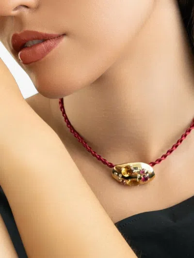 Carol Kauffmann Rocks Multi-stones Earrings In Gold