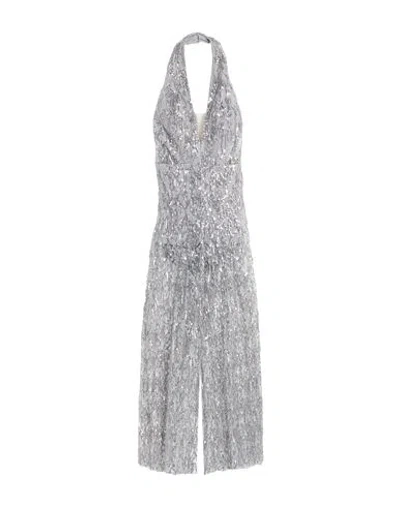 Carol Ruiz Couture Woman Jumpsuit Grey Size 6 Polyester In Gray