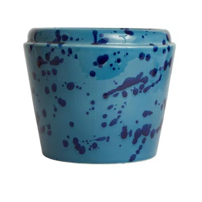 Carola Fra I Trulli Cachepot Vase Celeste And Blue