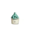 Carola Fra I Trulli Green Trullino Candle With Fig Leaves  Scented Soy Wax Candle In Green