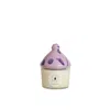 Carola Fra I Trulli Purple Trullino Candle With Lavander And Iris Scented Soy Wax Candle In Purple