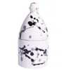 Carola Fra I Trulli White Trullo Candle Holder With Almond Tree Scented Soy Wax Candle In White