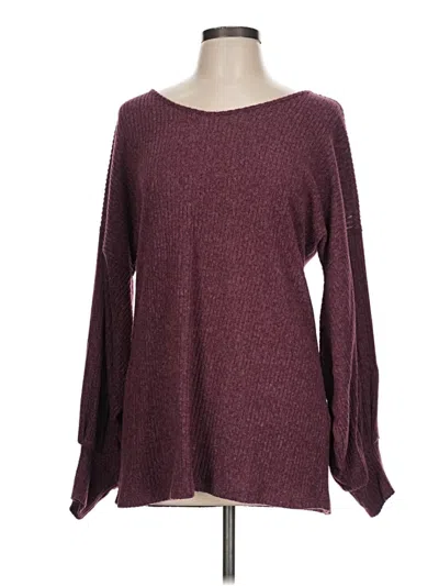 Pre-owned ​carole Christian Pullover Sweater In Burgundy
