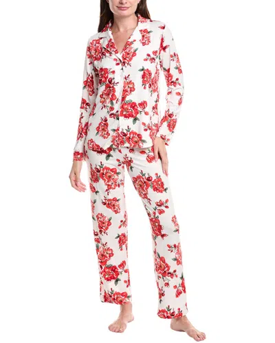 Carole Hochman 2pc Pajama Pant & Top Set In Pink