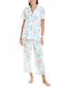Carole Hochman 2pc Top & Pant Pajama Set In Multi