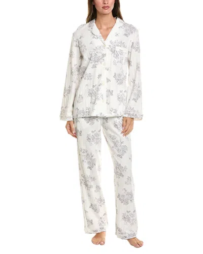 Carole Hochman 2pc Top & Pant Set In White