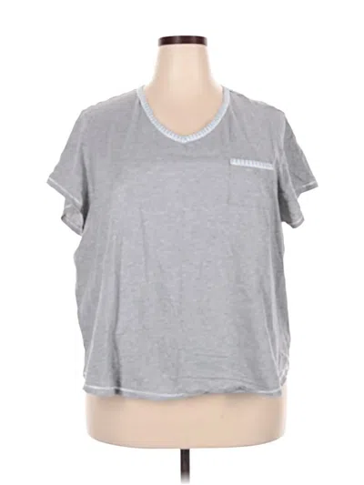 Pre-owned Carole Hochman Short Sleeve T-shirt In Gray