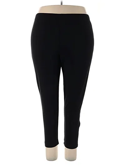 Pre-owned Carole Little Active Pants In Black
