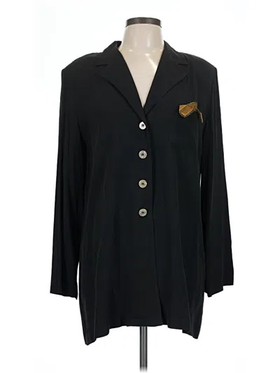 Pre-owned Carole Little Blazer Jacket In Black