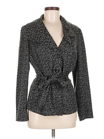 Pre-owned Carole Little Blazer Jacket In Gray