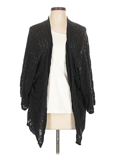 Pre-owned Carole Little Cardigan Sweater In Black