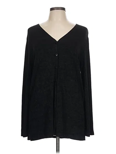 Pre-owned Carole Little Cardigan Sweater In Black