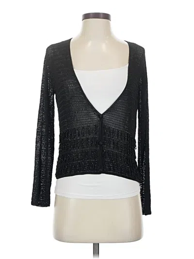 Pre-owned Carole Little Cardigan Sweater In Black