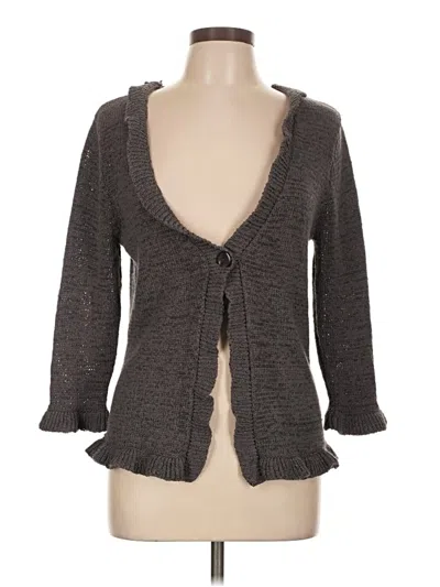 Pre-owned Carole Little Cardigan Sweater In Gray