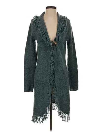 Pre-owned Carole Little Cardigan Sweater In Teal