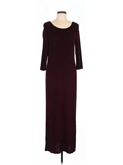 Pre-owned Carole Little Casual Dress In Burgundy