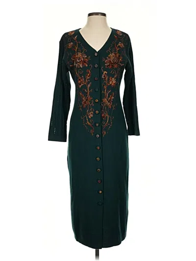 Pre-owned Carole Little Casual Dress In Teal