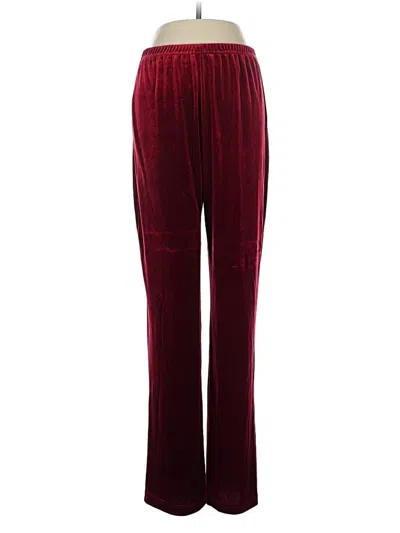 Pre-owned Carole Little Casual Pants In Burgundy