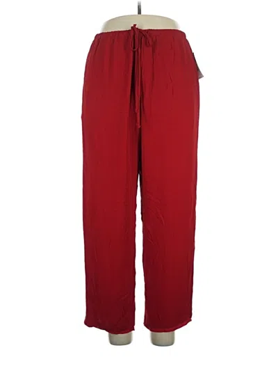 Pre-owned Carole Little Casual Pants In Red