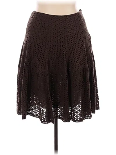 Pre-owned Carole Little Casual Skirt In Brown