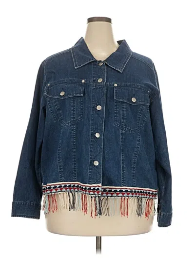 Pre-owned Carole Little Denim Jacket In Blue