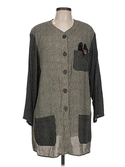 Pre-owned Carole Little Kimono In Gray