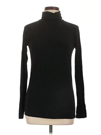 Pre-owned Carole Little Long Sleeve Turtleneck In Black
