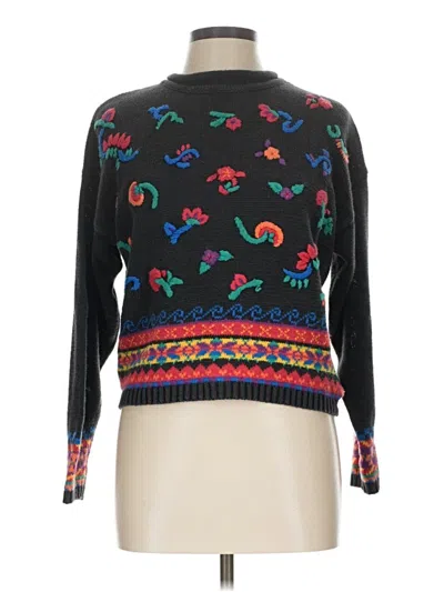 Pre-owned Carole Little Pullover Sweater In Black