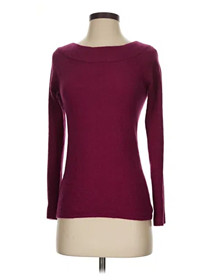 Pre-owned Carole Little Pullover Sweater In Burgundy