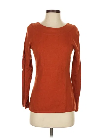 Pre-owned Carole Little Pullover Sweater In Orange