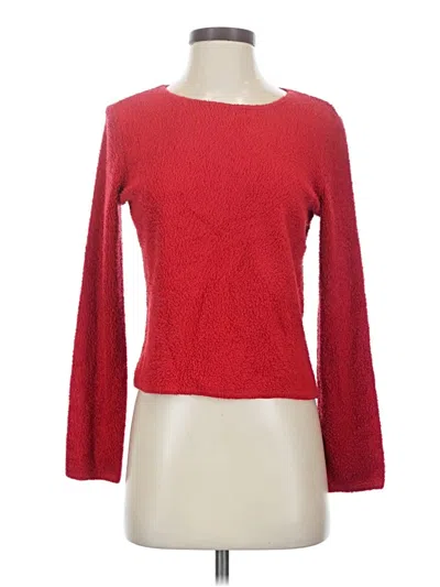 Pre-owned Carole Little Pullover Sweater In Red