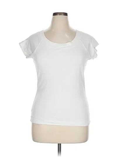 Pre-owned Carole Little Short Sleeve T-shirt In White