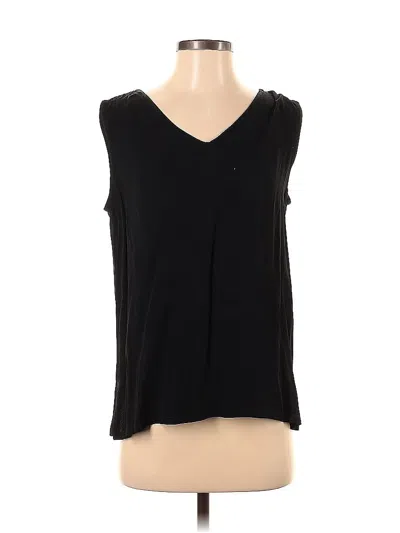 Pre-owned Carole Little Sleeveless Blouse In Black