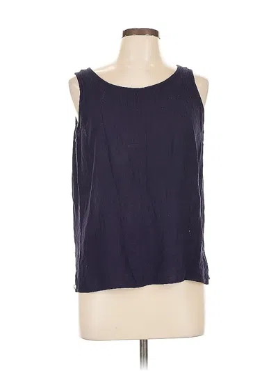 Pre-owned Carole Little Sleeveless Blouse In Purple