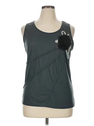 Pre-owned Carole Little Sleeveless T-shirt In Gray