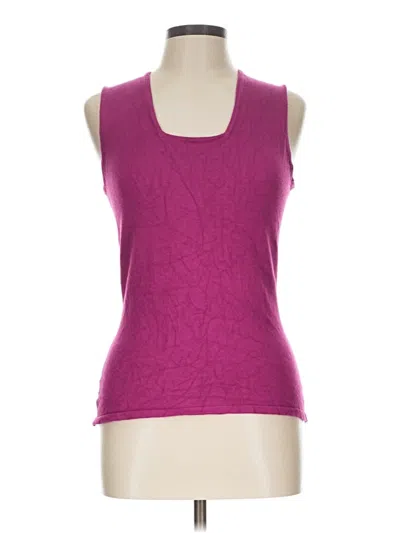 Pre-owned Carole Little Sleeveless T-shirt In Purple