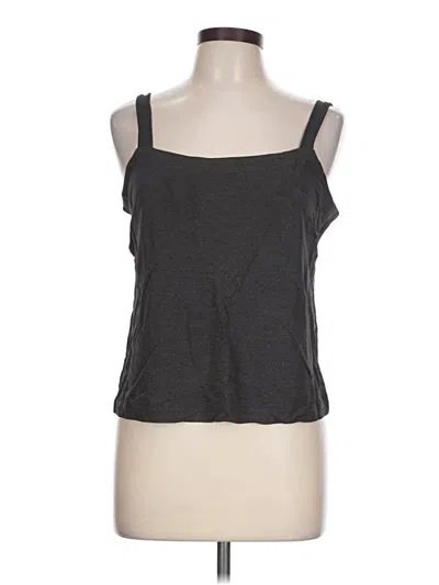 Pre-owned Carole Little Tank Top Gray Strapless Neckline Tops