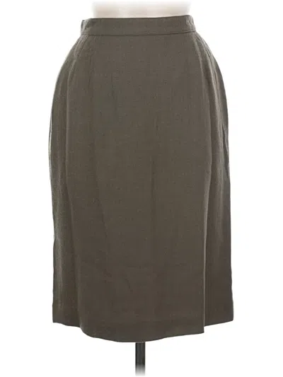 Pre-owned Carole Little Wool Skirt In Gray
