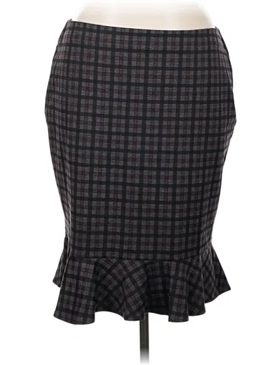 Pre-owned Carole Wren Formal Skirt In Gray